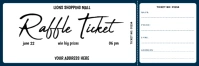 Typographic Raffle Ticket | Raffle Ticket Card | Raffle Ticket 2025 Banner 2' × 6' template